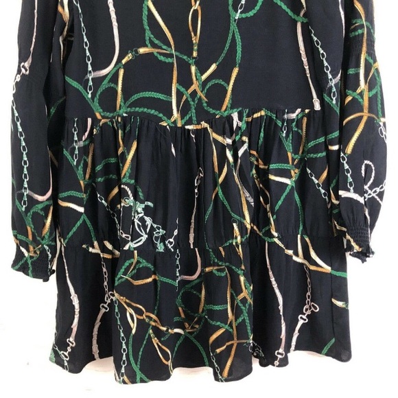 Zara Chain Printed Mini Dress - Picture 5 of 8